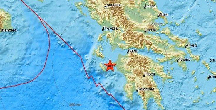 Σεισμός τώρα ανατολικά της Ζακύνθου – Newsbeast
