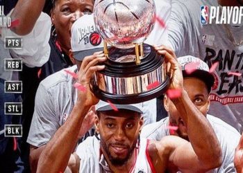 Ράπτορς - Μπακς: Ο MVP Λέοναρντ σήκωσε την κούπα της Ανατολής και αποθεώθηκε