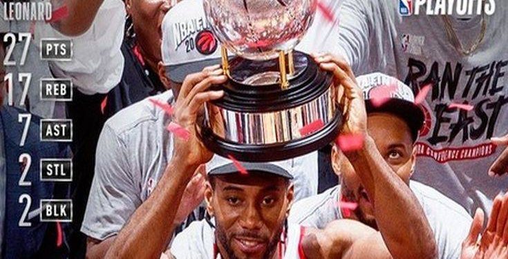 Ράπτορς - Μπακς: Ο MVP Λέοναρντ σήκωσε την κούπα της Ανατολής και αποθεώθηκε