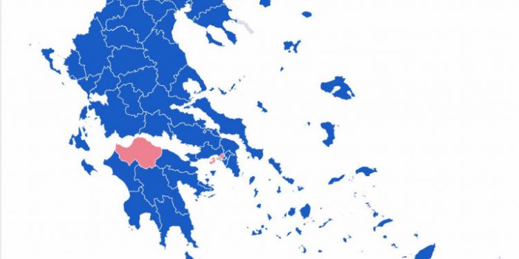 Βάφεται γαλάζιος ο εκλογικός χάρτης της χώρας