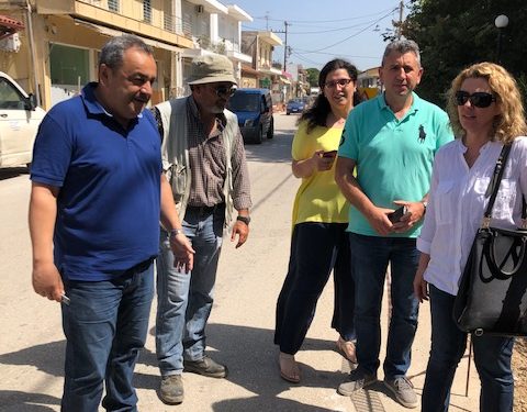 ΔΗΜΟΣ ΠΗΝΕΙΟΥ: Επίσκεψη Α. Καστρινού στο έργο “Ανάπλαση κοινοχρήστων χώρων Τ.Κ. Καβασίλων”