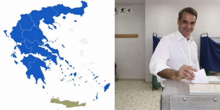 Ιστορική νίκη της Ν.Δ. σε Δήμους και Περιφέρειες