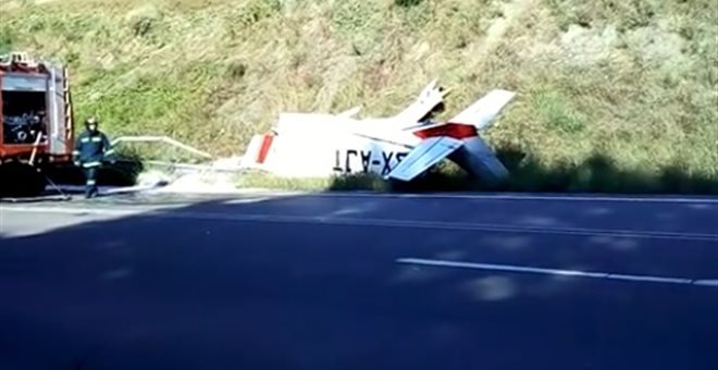 Γρεβενά: Αναγκαστική προσγείωση μονοκινητήριου αεροσκάφους σε παράδρομο της Εγνατίας