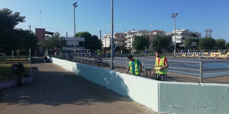 ΣΥΛΛΟΓΟΣ ΦΙΛΩΝ ΑΘΛΗΤΙΣΜΟΥ ΠΥΡΓΟΥ “ΟΛΥΜΠΙΟΣ”: Εργασίες ανάπλασης στο αθλητικό κέντρο Αγίας Βαρβάρας