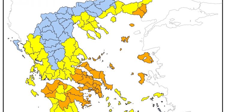 Πολύ υψηλός ο κίνδυνος πυρκαγιάς σε Ηλεία και Αχαϊα