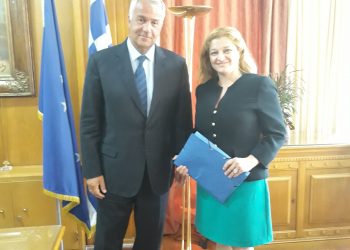 ΔΙΟΝΥΣΙΑ ΑΥΓΕΡΙΝΟΠΟΥΛΟΥ: Συνάντηση μαζί με αντιπροσωπεία Αγροτικού Συνεταιρισμού Νομού Ηλείας «Εύφορη Γη» με τον Υπ. Αγροτικής Ανάπτυξης και Τροφίμων