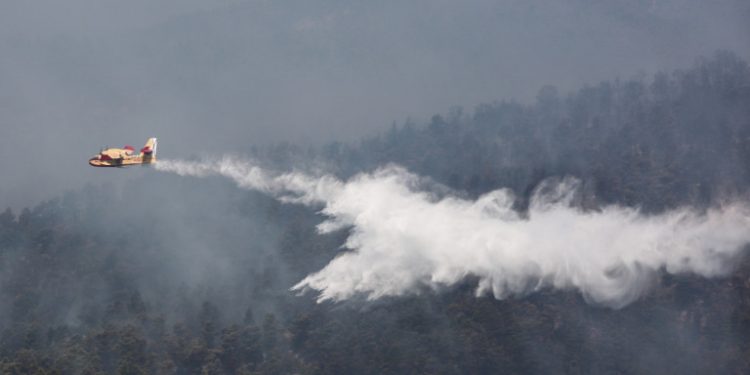 Μεγάλη φωτιά στον Ριόλο Αχαΐας