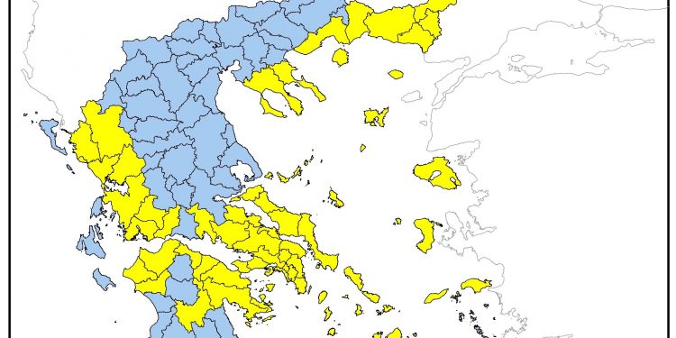 Υψηλός κίνδυνος πυρκαγιάς για αύριο σε όλη την Δυτική Ελλάδα