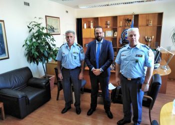 Επίσκεψη του περιφερειάρχη Ν. Φαρμάκη στη Γενική Περιφερειακή Αστυνομική Διεύθυνση Δυτικής Ελλάδας και στην Διεύθυνση Αστυνομίας Αχαΐας
