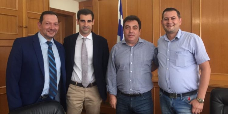 Επίσκεψη Δημάρχου Πύργου στο νέο Αντιπεριφερειάρχη Ηλείας Βασίλη Γιαννόπουλο