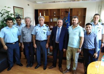 Εθιμοτυπική επίσκεψη του Δημάρχου Πηνειού Ανδρέα Μαρίνου στη Γενική Περιφερειακή Αστυνομική Διεύθυνση Δυτικής Ελλάδας