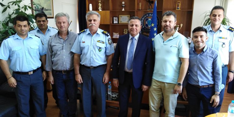 Εθιμοτυπική επίσκεψη του Δημάρχου Πηνειού Ανδρέα Μαρίνου στη Γενική Περιφερειακή Αστυνομική Διεύθυνση Δυτικής Ελλάδας