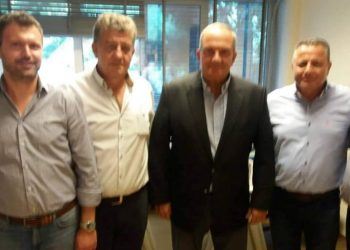 Συνάντηση Δημάρχου Πηνειού στον Κώστα Καραμανλή