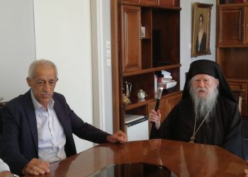 Εθιμοτυπική επίσκεψη του Μητροπολίτη Ηλείας στον Δήμαρχο Ήλιδας
