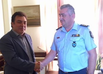 Συνάντηση Δημάρχου Πύργου με τον Αστυνομικό Διευθυντή Ηλείας Ταξίαρχο κ. Απόστολο Μαρτζάκλη