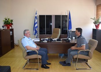 Επίσκεψη Αστυνομικού Διευθυντή Ηλείας στον Δήμαρχο Ανδραβίδας – Κυλλήνης