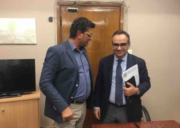 Συνάντηση Γιάννη Λέντζα με τον Υφυπουργό Υγείας Β. Κοντοζαμάνη