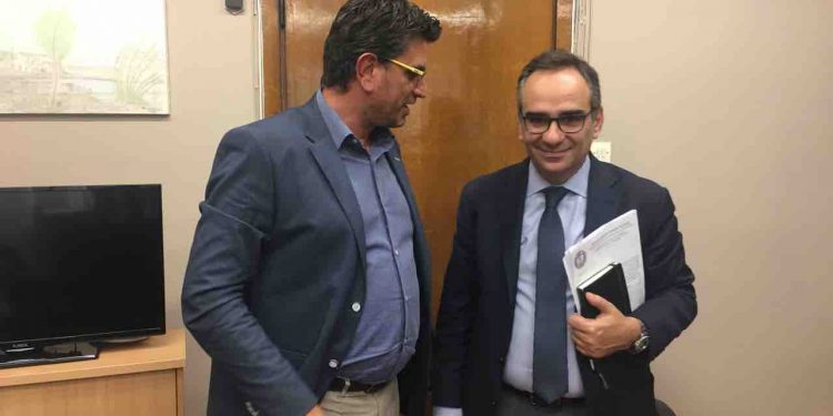 Συνάντηση Γιάννη Λέντζα με τον Υφυπουργό Υγείας Β. Κοντοζαμάνη