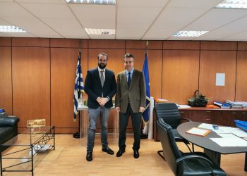 Ο Νεκτάριος Φαρμάκης σε σύσκεψη στην ΕΝΠΕ με κυβερνητικά στελέχη και επίσκεψη στις «Κτιριακές Υποδομές»