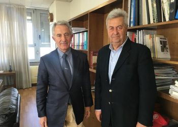 Συνάντηση Κ. Νικολούτσου με με τον Γενικό Γραμματέα Υποδομών κ. Γιώργο Καραγιάννη και τον πρόεδρο του ΟΣΕ κ. Κωνσταντίνο Σπηλιόπουλο, για τις συγκοινωνιακές υποδομές της Ηλείας.