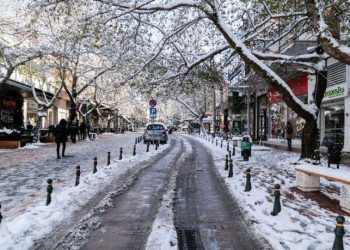 Μόνο το 3% της Ελλάδας καλύπτεται με χιόνια τον Ιανουάριο