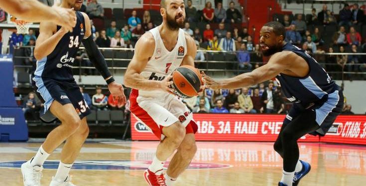 Euroleague: Ήττα από τη Ζενίτ Αγίας Πετρούπολης για τον Ολυμπιακό