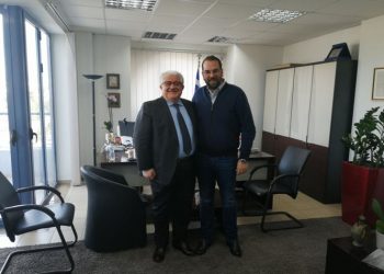 Επίσκεψη Κώστα Τζαβάρα στον Περιφερειάρχη για τα μείζονα θέματα της Ηλείας