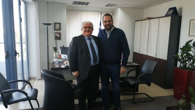 Επίσκεψη Κώστα Τζαβάρα στον Περιφερειάρχη για τα μείζονα θέματα της Ηλείας