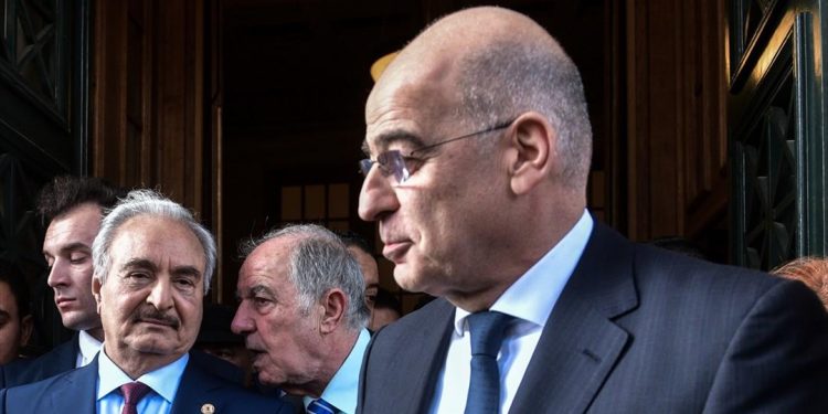 Ν. Δένδιας: Ελλάδα και Χάφταρ απαιτούμε την ακύρωση των Μνημονίων Λίβύης - Τουρκίας