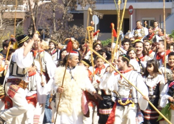 Στο Καρναβάλι Αμαλιάδας οι Μωμόγεροι από την Κοζάνη και ο Βλάχικος Γάμος της Θήβας