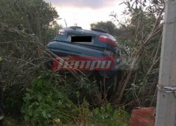 Αυτοκίνητο με πενταμελή οικογένεια «προσγειώθηκε» σε χωράφι