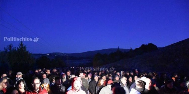 Χίος: Συγκέντρωση κατά της δημιουργίας νέας δομής προσφύγων και μεταναστών