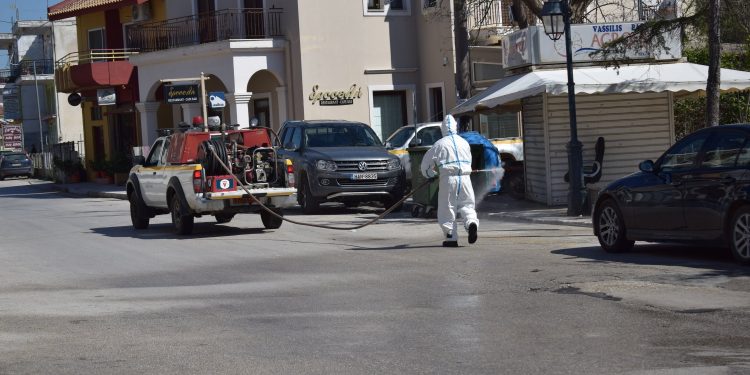 ΔΗΜΟΣ ΑΝΔΡΑΒΙΔΑΣ – ΚΥΛΛΗΝΗΣ: Απολυμάνσεις σε κοινόχρηστους χώρους του Δήμου