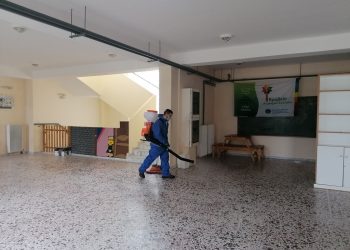 Απολυμαίνονται όλα τα σχολεία και τα κτήρια του δήμου Ήλιδας