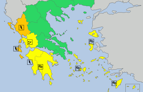 ΠΕΡΙΦΕΡΕΙΑ ΔΥΤΙΚΗΣ ΕΛΛΑΔΑΣ: Έκτακτο Δελτίο Επιδείνωσης Καιρού