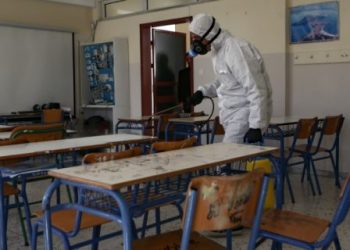 ΔΗΜΟΣ ΑΝΔΡΑΒΙΔΑΣ – ΚΥΛΛΗΝΗΣ: Προληπτική απολύμανση  σχολείων και Δημοτικών κτιρίων