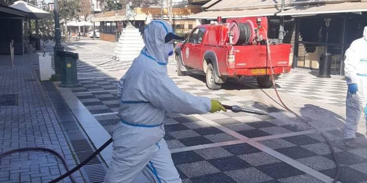 ΔΗΜΟΣ ΗΛΙΔΑΣ: Εκστρατεία απολύμανσης των κοινόχρηστων χώρων στην Αμαλιάδα