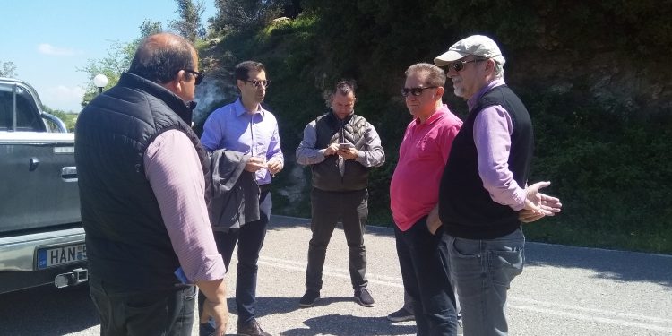 Αυτοψία Αντιπεριφερειάρχη στο επαρχιακό οδικό δίκτυο του νότιου τμήματος ν. Ηλείας