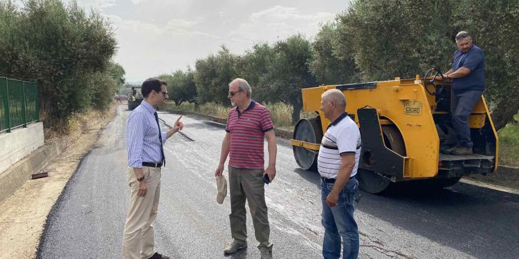 Αυτοψία Αντιπεριφερειάρχη Π.Ε Ηλείας στο έργο συντήρησης-αποκατάστασης βατότητας του Ε.Ο.Δ, στο Βούναργο
