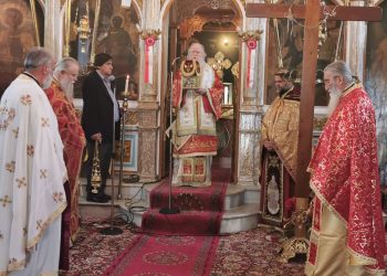 Σεμνά και ταπεινά λόγω κορωνοϊού, η εορτή των Αγίων Τιμοθέου κ΄ Μαύρας στο Σκουροχώρι Πύργου (φωτος)