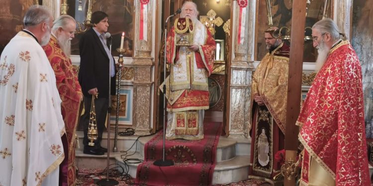 Σεμνά και ταπεινά λόγω κορωνοϊού, η εορτή των Αγίων Τιμοθέου κ΄ Μαύρας στο Σκουροχώρι Πύργου (φωτος)