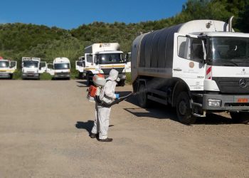 Απολύμανση οχημάτων στον Δήμο Αρχαίας Ολυμπίας