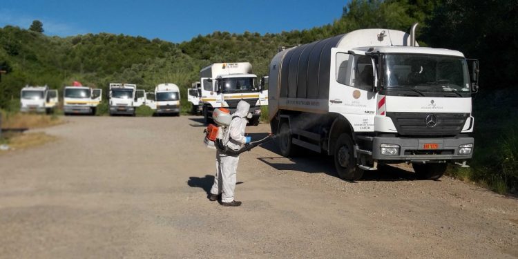 Απολύμανση οχημάτων στον Δήμο Αρχαίας Ολυμπίας