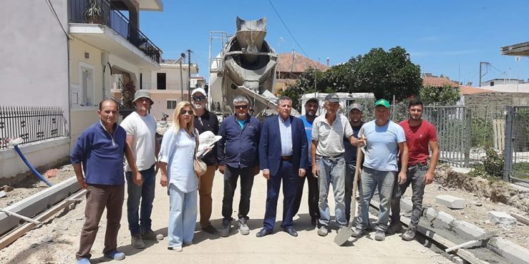 ΔΗΜΟΣ ΠΗΝΕΙΟΥ: Επίσκεψη Μαρίνου στα υπό κατασκευή έργα στην περιοχή “Αγγινάρα” Γαστούνης