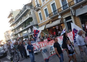 ΠΥΡΓΟΣ: Με μεγάλη συμμετοχή το συλλαλητήριο στην πλατεία ΟΤΕ
