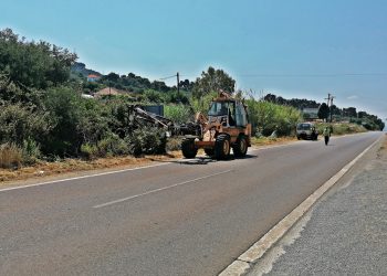 Π.Ε ΗΛΕΙΑΣ: Εργασίες αποκατάστασης και καθαρισμού της Ε.Ο Πύργου – Κυπαρισσίας
