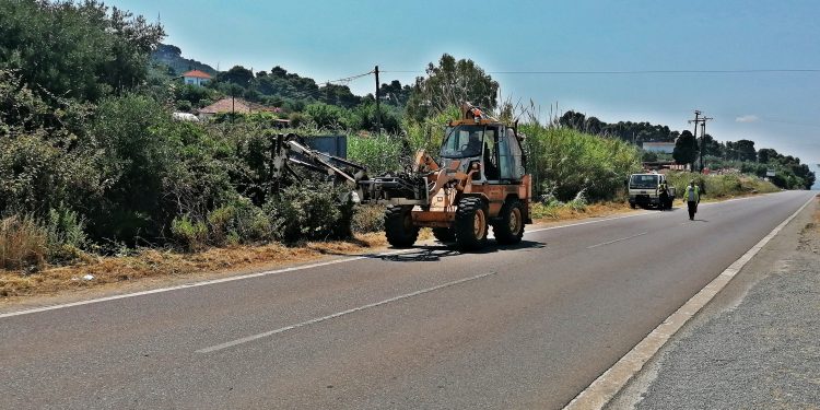 Π.Ε ΗΛΕΙΑΣ: Εργασίες αποκατάστασης και καθαρισμού της Ε.Ο Πύργου – Κυπαρισσίας