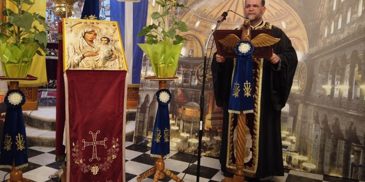 Παρακλητική Ικεσία στην Υπέρμαχο Στρατηγό για την «Αγιά Σοφιά», στον Ι.Ν. Αγίου Σπυρίδωνος Πύργου