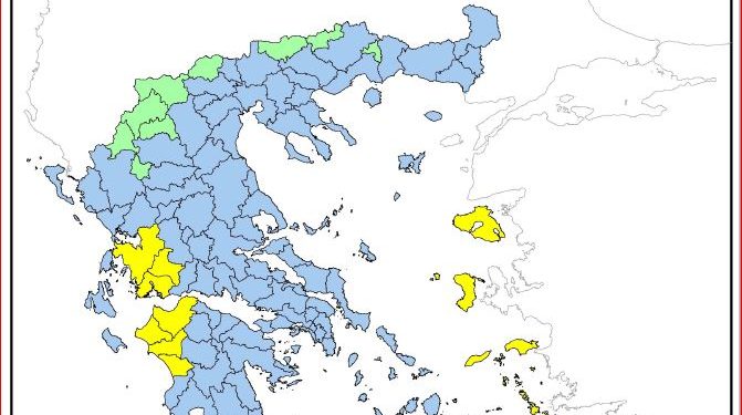 Υψηλός ο κίνδυνος πυρκαγιάς στη Δυτική Ελλάδα αύριο Πέμπτη