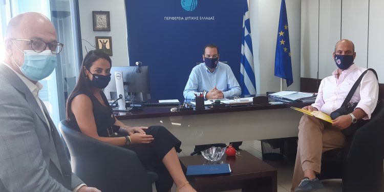Συνάντηση του Περιφερειάρχη, Νεκτάριου Φαρμάκη με την Υφυπουργό Εργασίας, Δόμνα Μιχαηλίδου